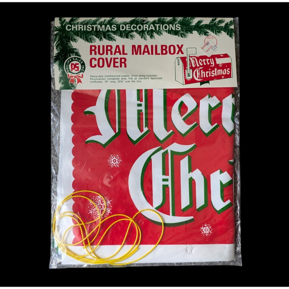 Vintage Rural Mailbox Cover Plastic New Weatherproof Philipp Sales Christmas - Picture 1 of 5